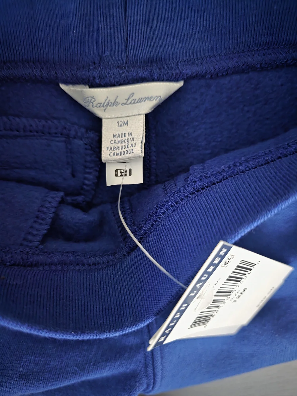 Ralph Lauren Royal Blue Baby Jogger Pants 12M